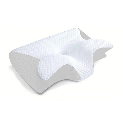 Soft Pillow With Contoured Support For Neck Pain Removal - Scientifically Proven