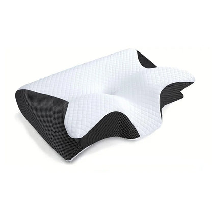 Soft Pillow With Contoured Support For Neck Pain Removal - Scientifically Proven