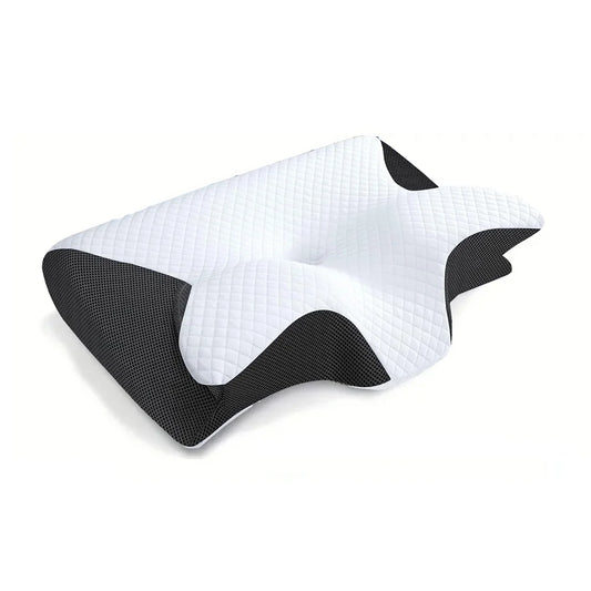 Soft Pillow With Contoured Support For Neck Pain Removal - Scientifically Proven